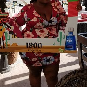 Forever21 Bell Sleeve Floral Bodycon